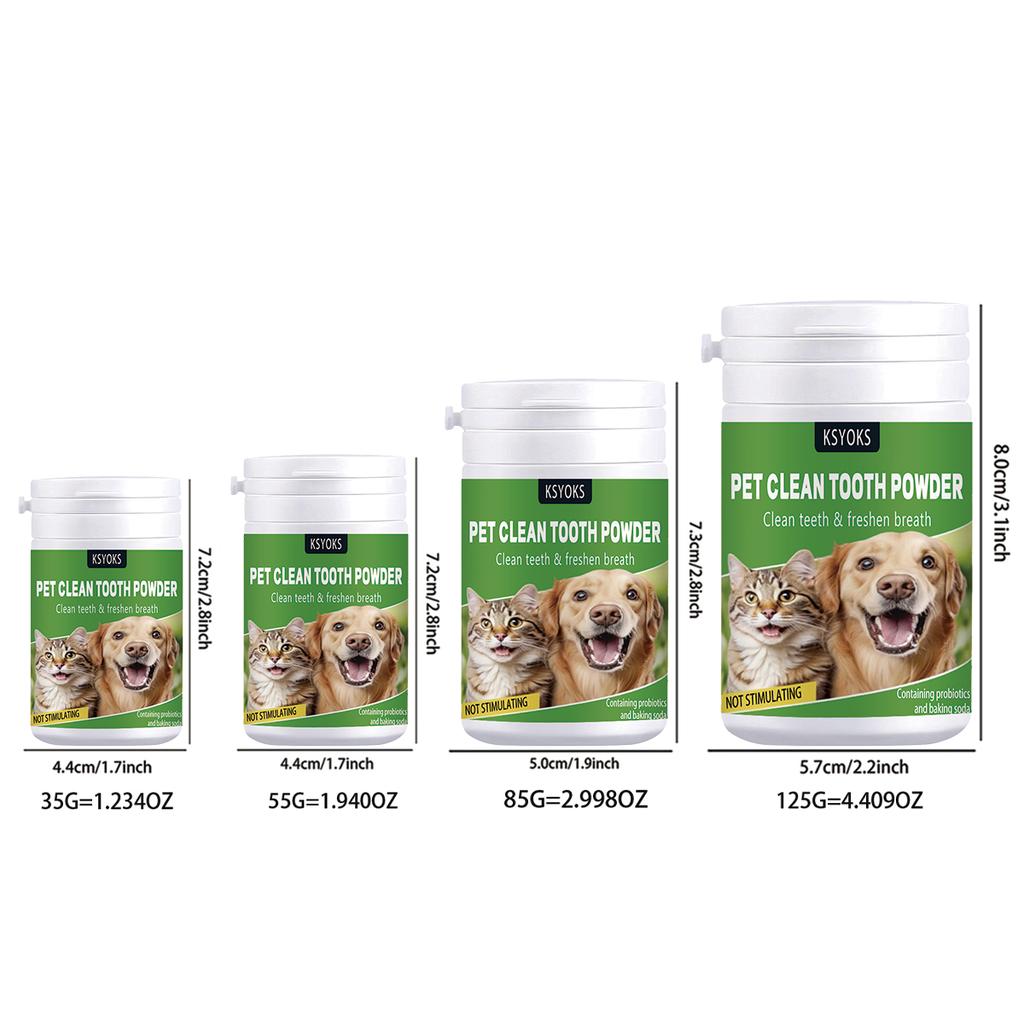 Pet Tooth Powder Can Improve Tooth Cleanliness and Provide Delicate Cleaning