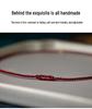 Gold 999 Five Blessings Peace Buckle Bracelet with Good Luck Bead & Zodiac Charm On Red String - Perfect Gift for Girlfriend