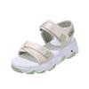 221 Frühling und Sommer neue erhöhte Plateau-Sandalen Sportstil offene Zehenpartie Klettverschluss-Sandalen