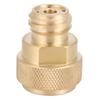 Brass CO2 Adapter Replace   Canister Conversion (Gold)