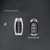 Zinc Alloy Auto Key Fob Cover Fit For Hyundai Kona 3 Buttons Key Ring Smart Case Housing Housing Mount Remote Auto Accessories