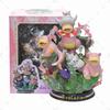 Anime  Special Effects Figure Mega Charizard Xy Greninja Gengar Mewtwo Three Form Evolution Led Light Pvc Model Toys