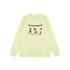 Trendy Retro American Cartoon Print Cuffed Long Sleeve T-Shirt for Couples 2024