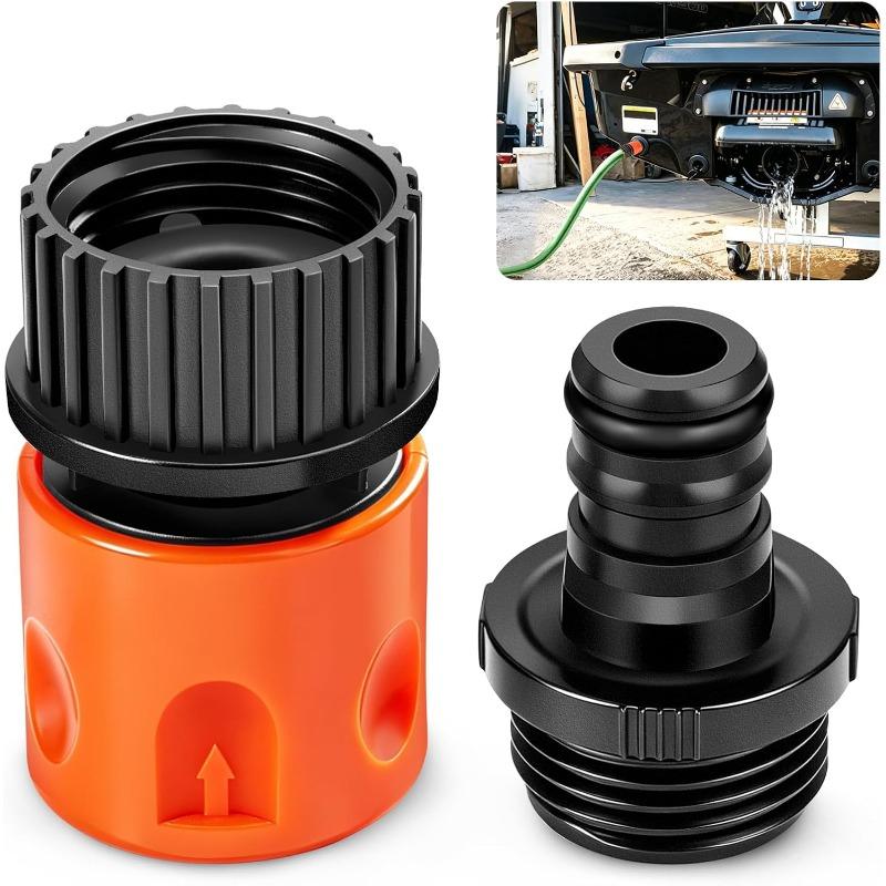 Quick Connect Flush Kit, Garden Hose Flush Adapter with Shut Off Valve for One-Person Flushing, Engine Flush Kit Compatible with Sea-Doo & Kawasaki Pack of 1