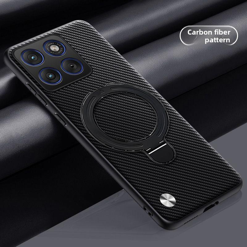 For Motorola Moto Edge 70 Case Hard PU carbon fiber Ring Stand Magnetic Protective Back Cover For Moto edge70 Phone Shell