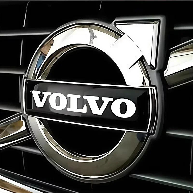 Car Front Grille Steering Wheel Logo Sticker Decoration Accessories For Volvo XC90 S60 V40 XC60 S80 S40 V70 V50 S90 T6 V60 V90