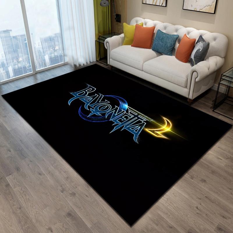 15 Size Bayonetta-game Pattern Rug for Living Room Bathroom Mat Creative Door Mat Bedroom Home Decor Rug Home Accessories