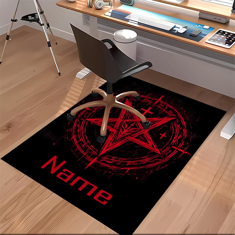 Custom Personalization Baphomet Print Area Rug - Soft, Washable Non-Slip Indoor Mat,Living Room,Home&Office Decorative Rug