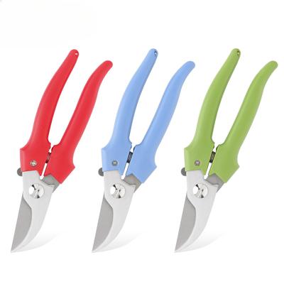3Cr13 Stainless Steel Garden Pruning Shears Flower & Fruit Tree Branch Loppers Orchard Heavy-Duty Pruners Curved & Straight Blade Gardening Tools