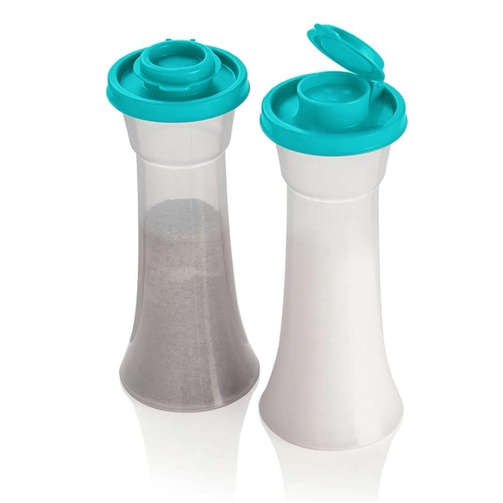 2PCS Plastic Seasoning Bottle Clear Barbecue Seasoning Jar Pepper Bottle  Restaurant
