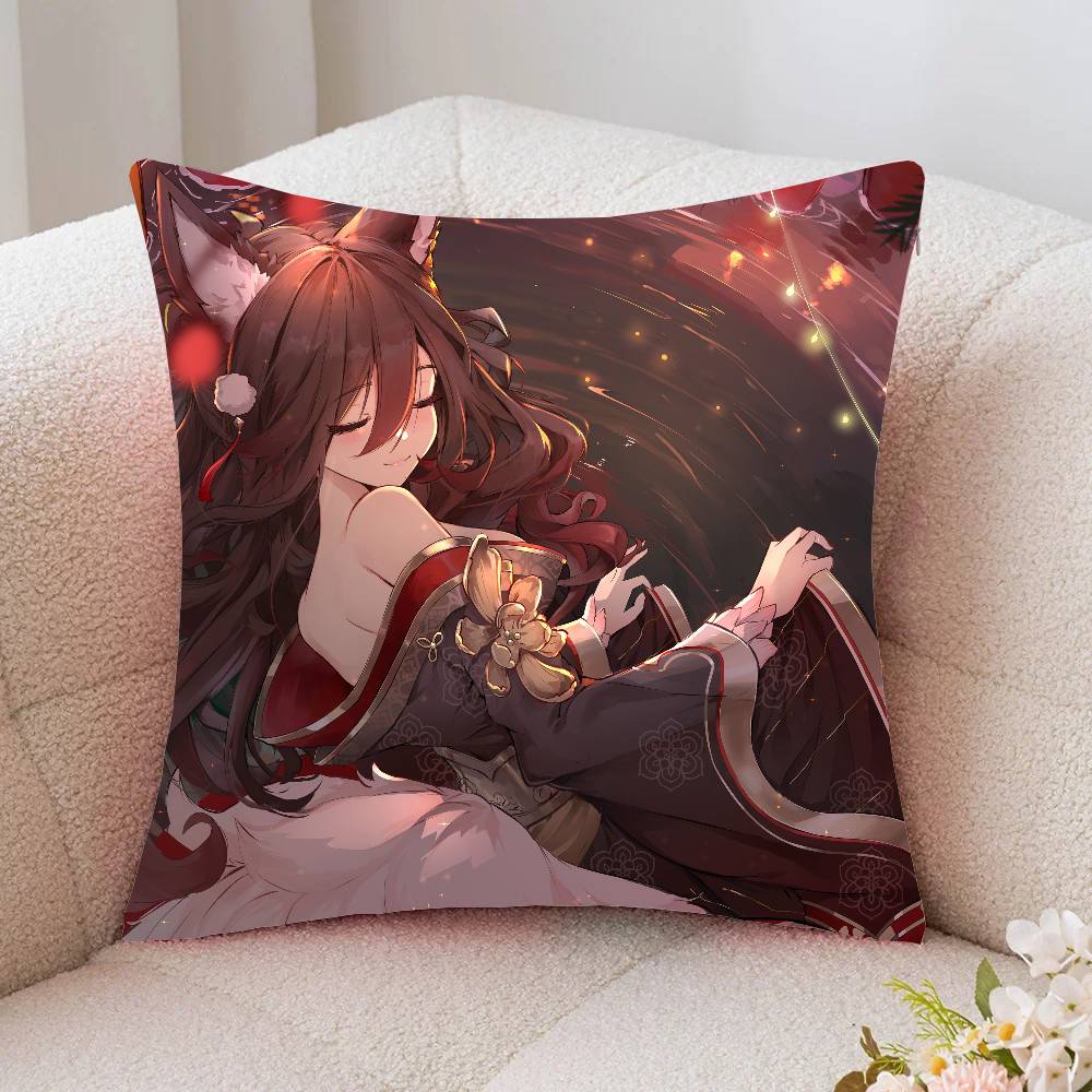 Animated Fugue From Honkai Star Rail Pillow Case Fashion Square Pillowcase Bedroom Sofa Room Ins Decoration Leisure