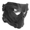 Black Full Face Guard Protection Transparent Lens Ergonomic for CS Game Halloween Outdoor Activities