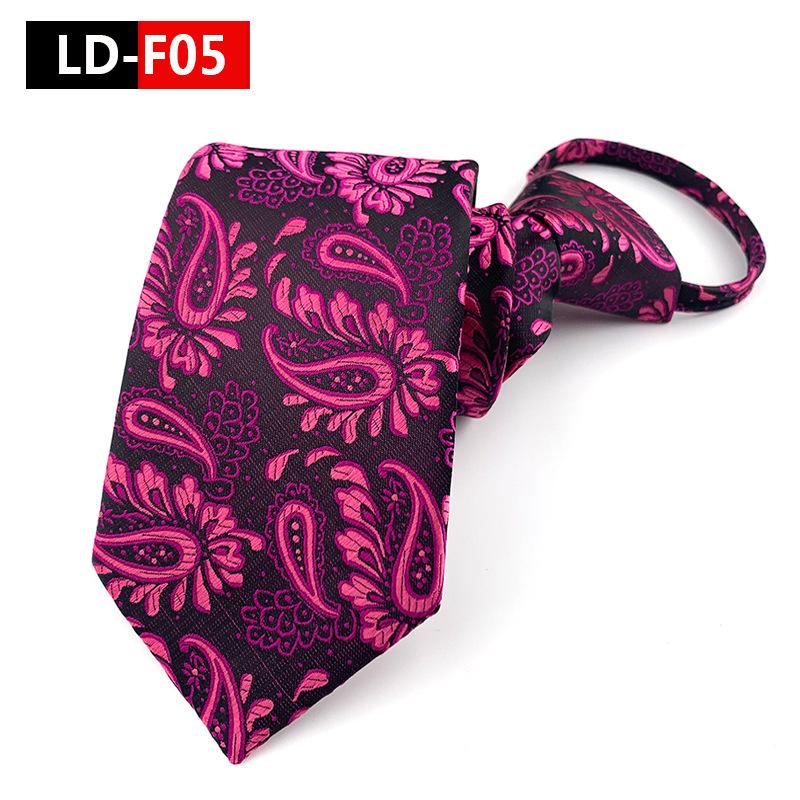 Zipper Style Knot-Free Men's Business Casual Tie