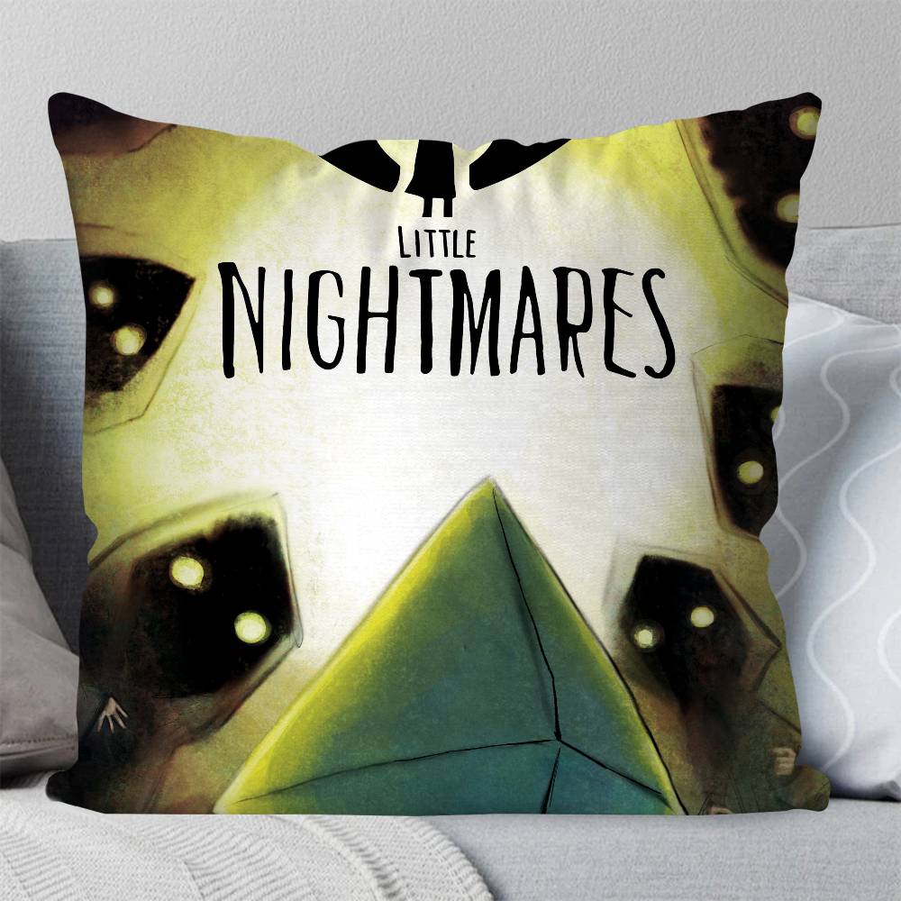 Little Nnightmares Animated Game Pillow Case Fashion Square Pillowcase Bedroom Sofa Room Ins Decoration Leisure