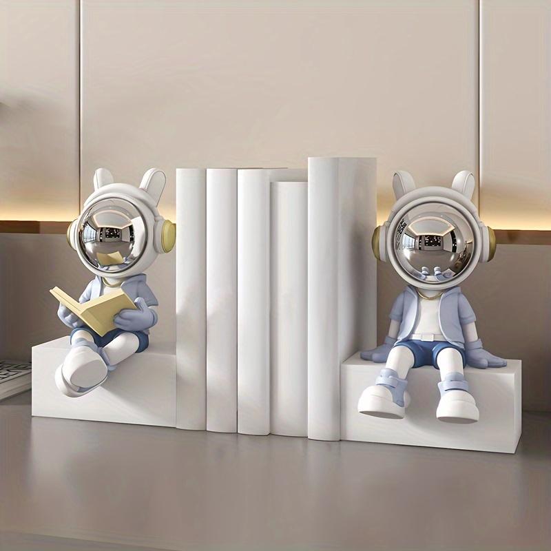 1pc Fantasy Astronaut Figurine, Resin Statue Bookend for Living Room, Office, Study Desk Home Decor, Versatile Room Placement, No Power Needed