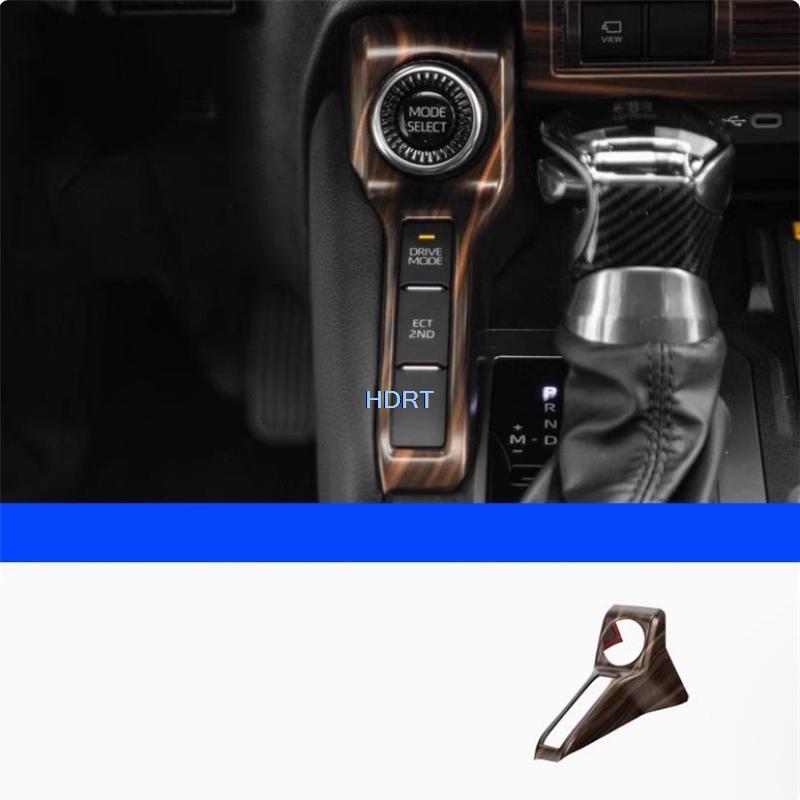 Car Style Gear Shift Lift Switch Panel Air Vent Outlet Cover Peach Wood Interior For Toyota Land Cruiser 250 Prado LC250 2024 +