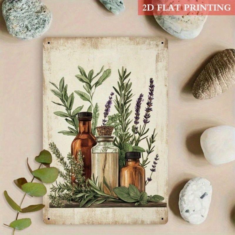 Retro Metal Tin Sign Wall Art Decor for Living Room Bedroom Office