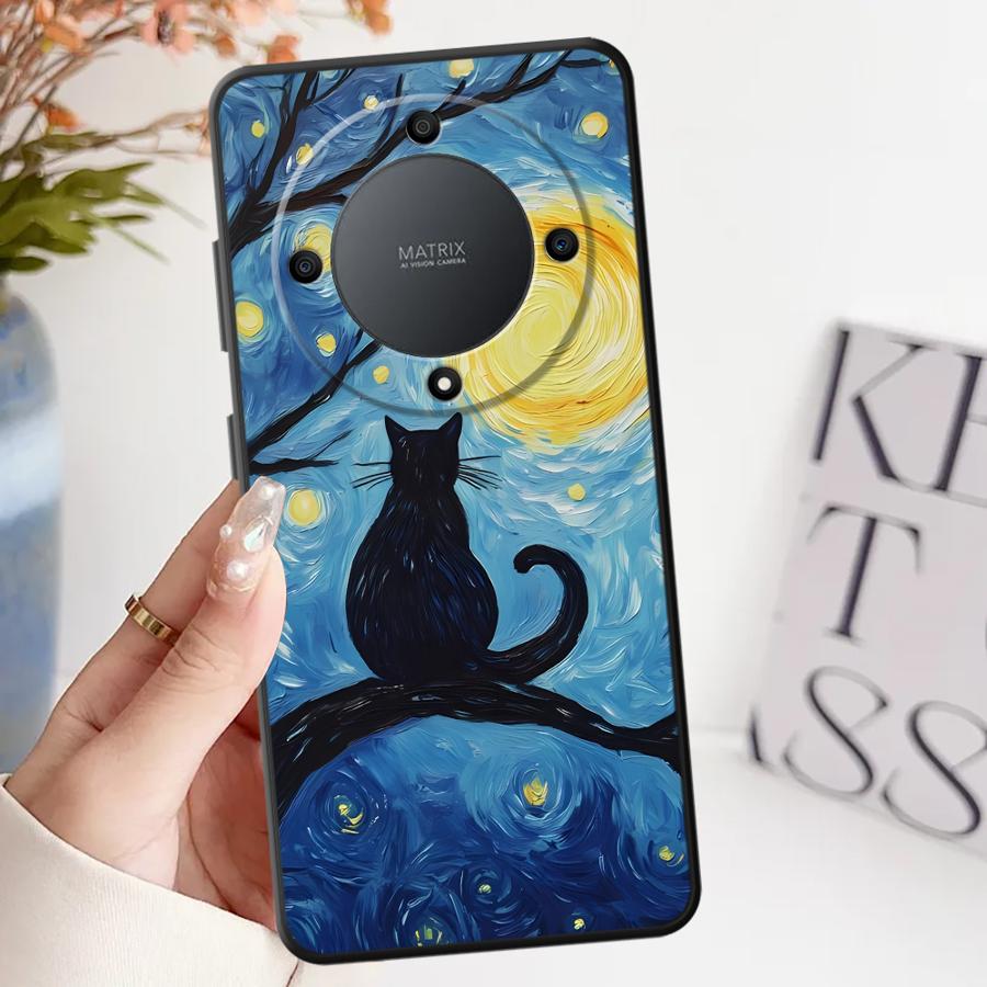 

Soft Back Phone Cover Case for Honor 90 Lite 70 X7a X7 X8 X9c X9 X9a 8X Van Gogh Art Honor 8X
