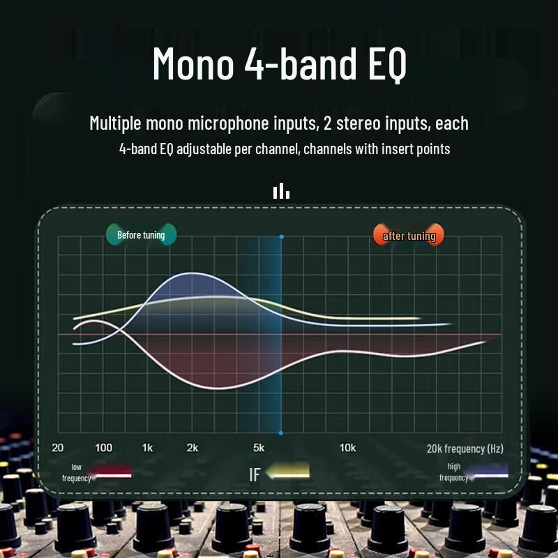 HuiDu HD-10E 10-Channel Analog Mixing Console (CN Version)