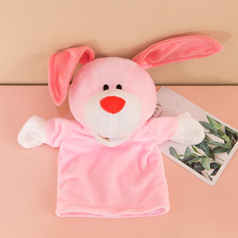Interactive Animal Hand Puppet for Storytelling - Plush Toy with Movable Mouth