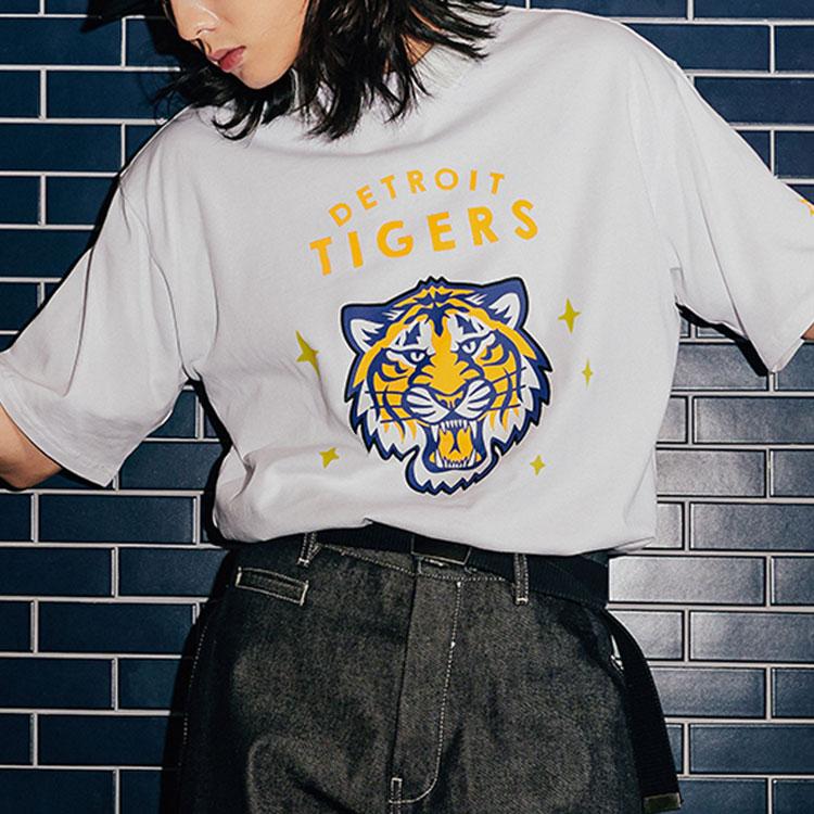 New MLB Drop Shoulder Sleeve T Shirt Unisex White 3ATSC2021-46WHS