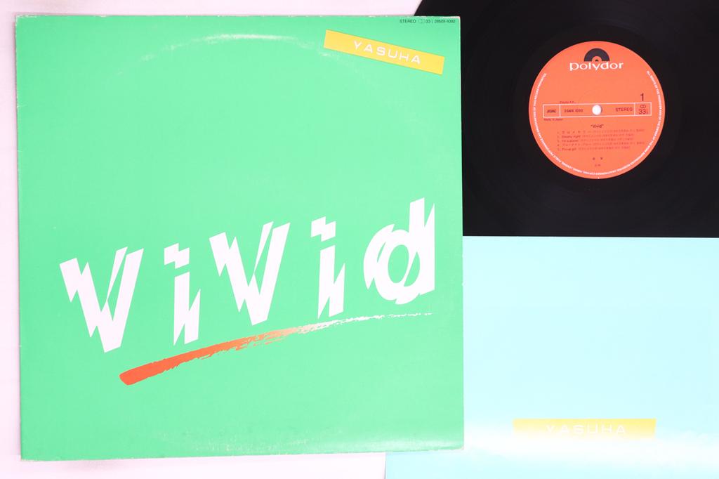 LP Record YASUHA - Vivid 28MX1092 POLYDOR 1982 Japan Japanese Pop/Rock Used