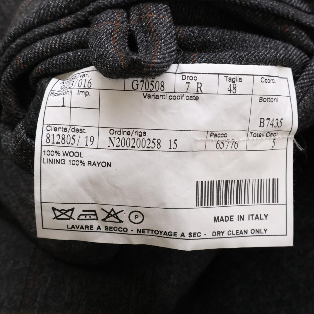 Belvest [ESTNATION Exclusive] Gray X Brown 100% Wool 3B Jacket Jacket 48 Gray X brownUsed