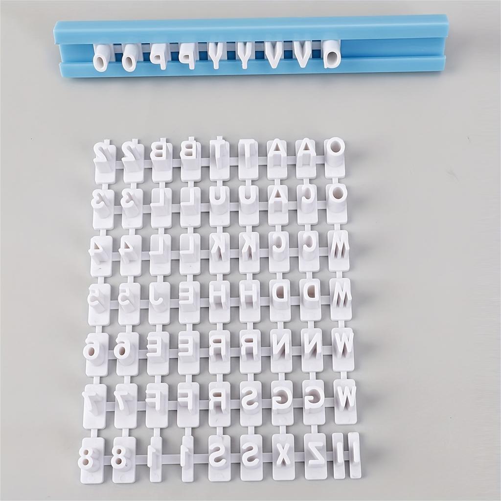 English Letter, Number, , Seal Tool, Cookie Mold, DIY Movable Type Press Mold, Baking Tool