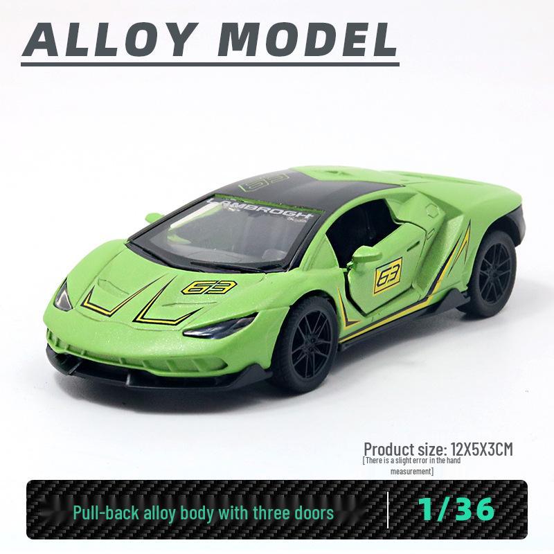 Bagged Alloy Model Sporting Car Ornament - Boys' Toy Gift
