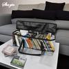 60*15*22CM Black CD Storage Bag PVC Waterproof Moistureproof Storage Bag Baseball Cap Book Storage Organizer Bag