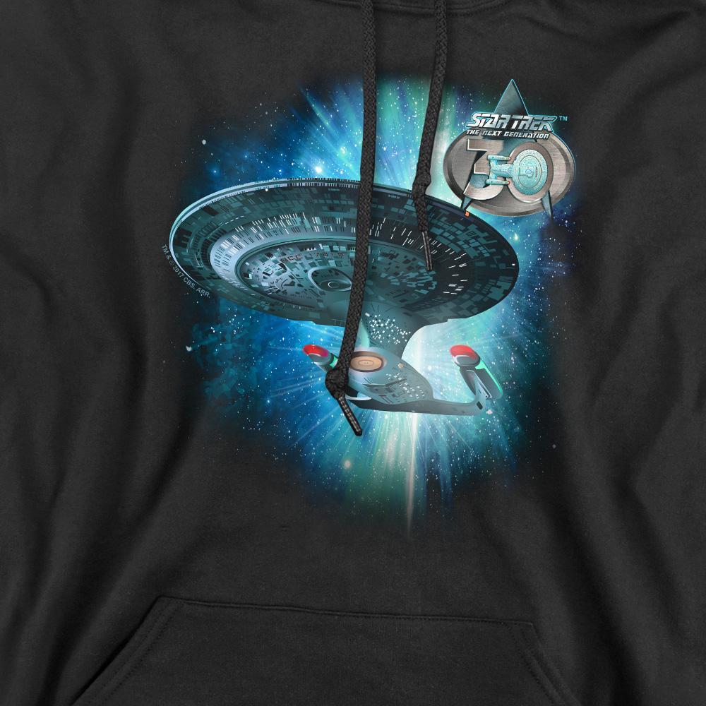 Star Trek Mens Ship 30 Hoodie