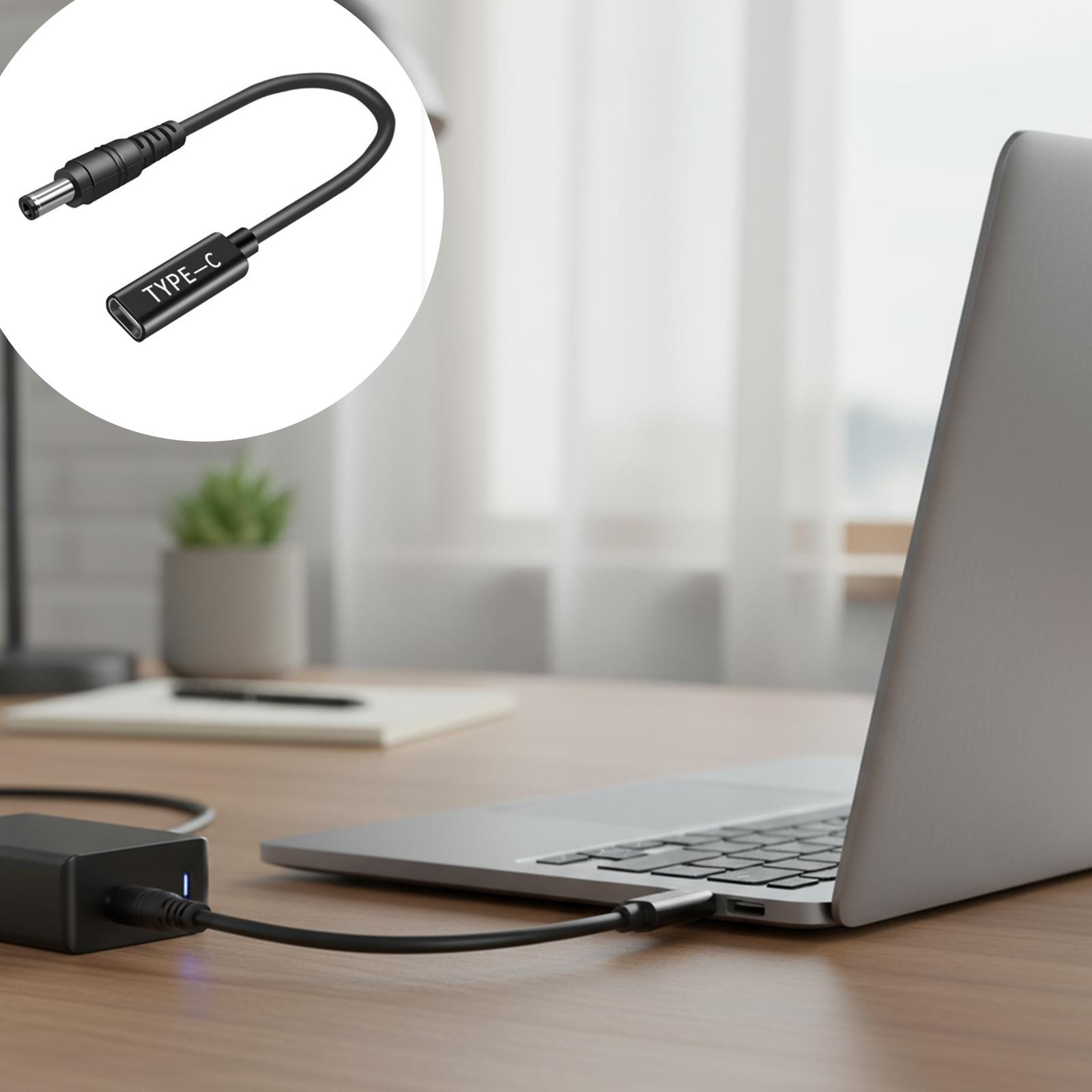 

Compactly USB C to DC5.5x2.1 Adapter Power Cable Lightweight Design Universal Compatibility for Multiple Devices Laptops 1