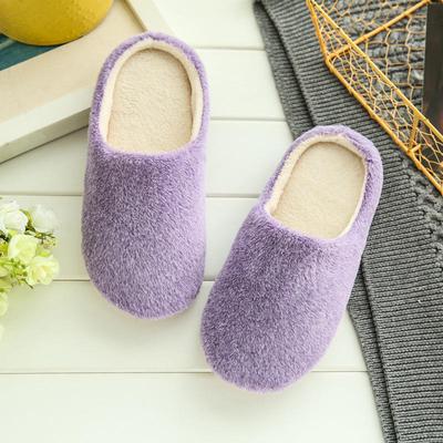 Ladies Autumn Winter Home Indoor Soft Bottom Slippers Couples Silent Plush Non-slip Wooden Floor Cotton Slippers Women Pantufa