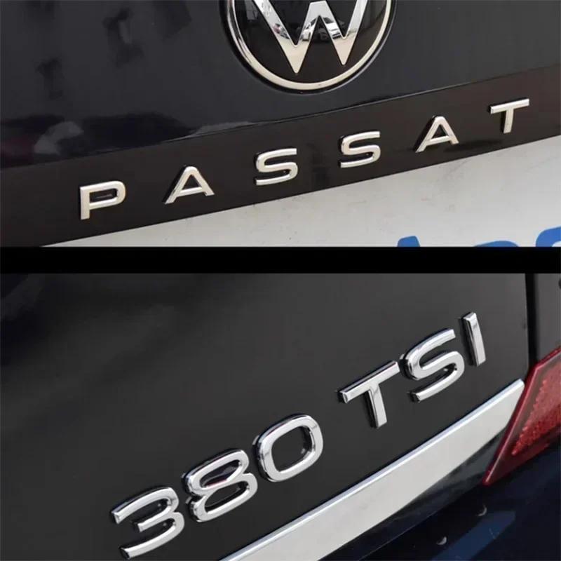 Bxfzp9 1Pcs ABS Car Logo Letter Sticker Rear Tail Door Trunk Sticker Rear Emblem Sticker FOR VW Passat 2016-2021 Accessories Styling
