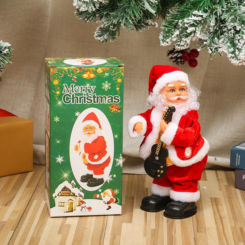Electric Twerking Santa Claus With Music Christmas Children's Gift Toy Shopping Mall Window Decoration