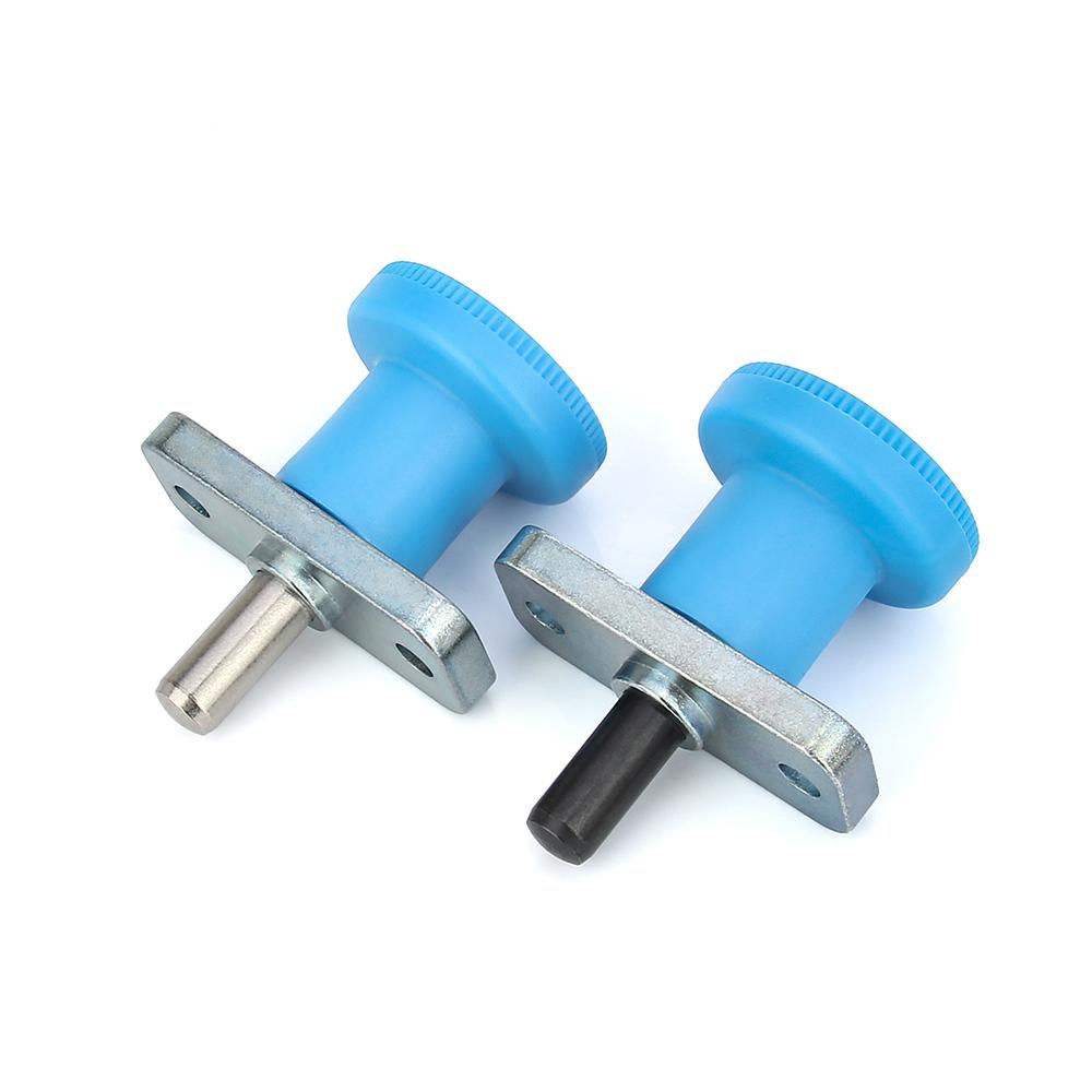 3 Colors Plastic Knob Steel Pin Plate Mount Lock-Out Hand Retractable Spring Plungers Indexing Plungers With Steel Plunger Pin