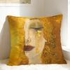 Gustav Klimt Kunst Kissenbezug Druck Kissenbezug Neuheit Kissenhülle für Sofa Couch Bett Wohnzimmer