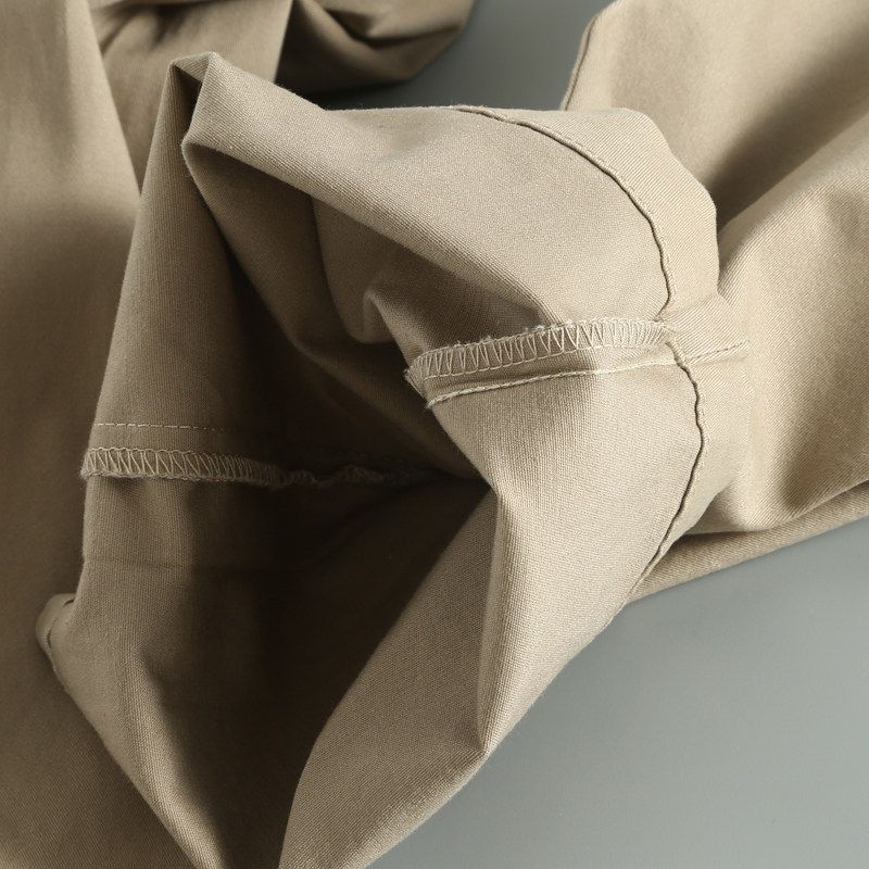 Trade Brand Discount Cut the Tag Off Men's Spring and Autumn Thin Men's Casual Trousers Linen Drape Cut the Tag Off Overplus Order Solid Color Pants