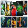 Parrot Bird Phone Case For Xiaomi Redmi Note 14 13 5G 10 11 12 Pro Plus 4G 14C 13C 12C 10C Black Cover