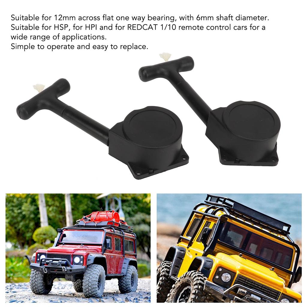 2pcs RC Car Pull Starter Plastic RC Engine Pull Starter for HSP for HPI for Redcat 1/10 Car