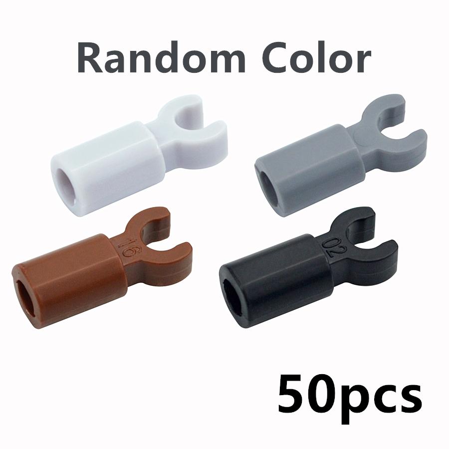 50Pcs Bricks Bar Holder with Clip 11090 Model Single Side Clamp Connector DIY City High-Tech Building Blocks Parts Toys