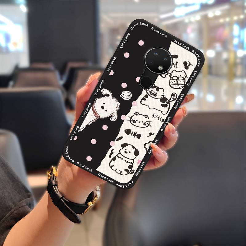 Dirt-resistant Durable Phone Case For Nokia 6.2/7.2 Silicone Anti-knock Graffiti Anti-dust Cartoon Phone Pouch Soft Case