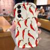Spicy Food Vegetable Case for Samsung Galaxy S26 S25 S24 Plus S23 Ultra S22 S21 S20 FE A73 A71 4G A57 A56 A55 A54 A53 5G Cover