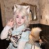 Coda Elettrica Mobile di Volpe, Coda Scodinzolante Controllata a Distanza Pelliccia Sintetica Coda di Lupo Volpe Gatto Costume Cosplay di Halloween Regalo
