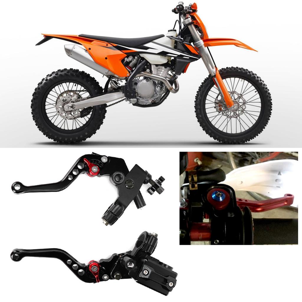 Universal 7 8in Hydraulic Adjustable Brake Upper Pump Clutch Levers Handle Assembly (Black)