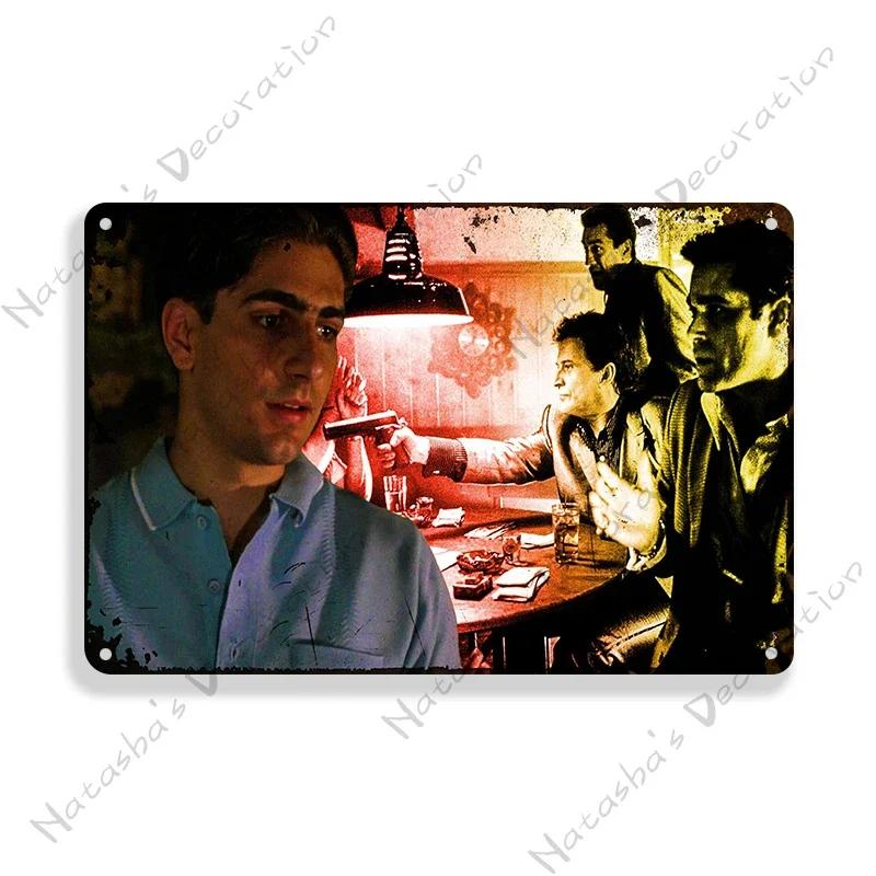 1990 American Movie Goodfellas Metal Tin Sign Vintage Metal Poster Home Bar Metal Signs Garage Metal Plate Retro Wall Decor