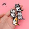 Cat Lover Brooch Cartoon Pin for Clothing, Enamel Kitten Alloy Badge Decorative Clothing Pin, Backpacks Hats Scarves Accessory, Gift Lovers