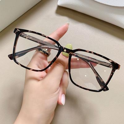 Lunettes Anti-Lumière Bleue Femmes Monture Surdimensionnée TR90 Protection des Yeux Ultra Légères Lunettes pour Homme Bureau Ordinateur