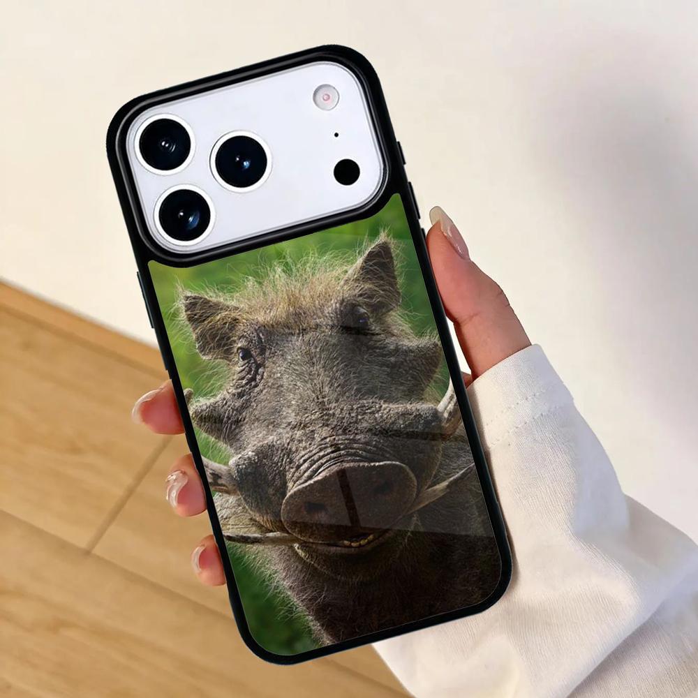 Animal Wild Boar Mobile Phone Case for IPhone 17 AIR 16pro Max 15 14 13 12 11 Bumper Cover