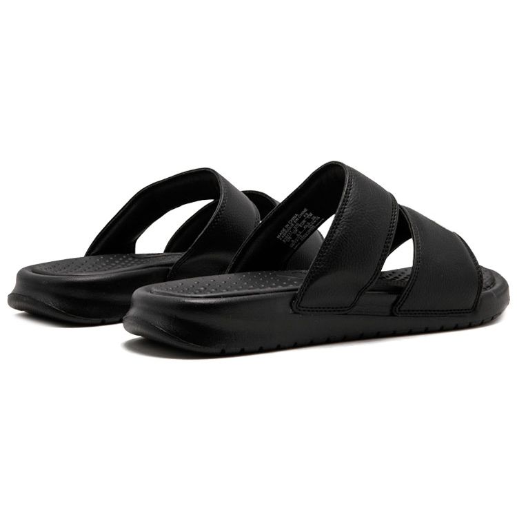 Nike Benassi Duo Ultra Slide Black Women Sneakers White 819717-010